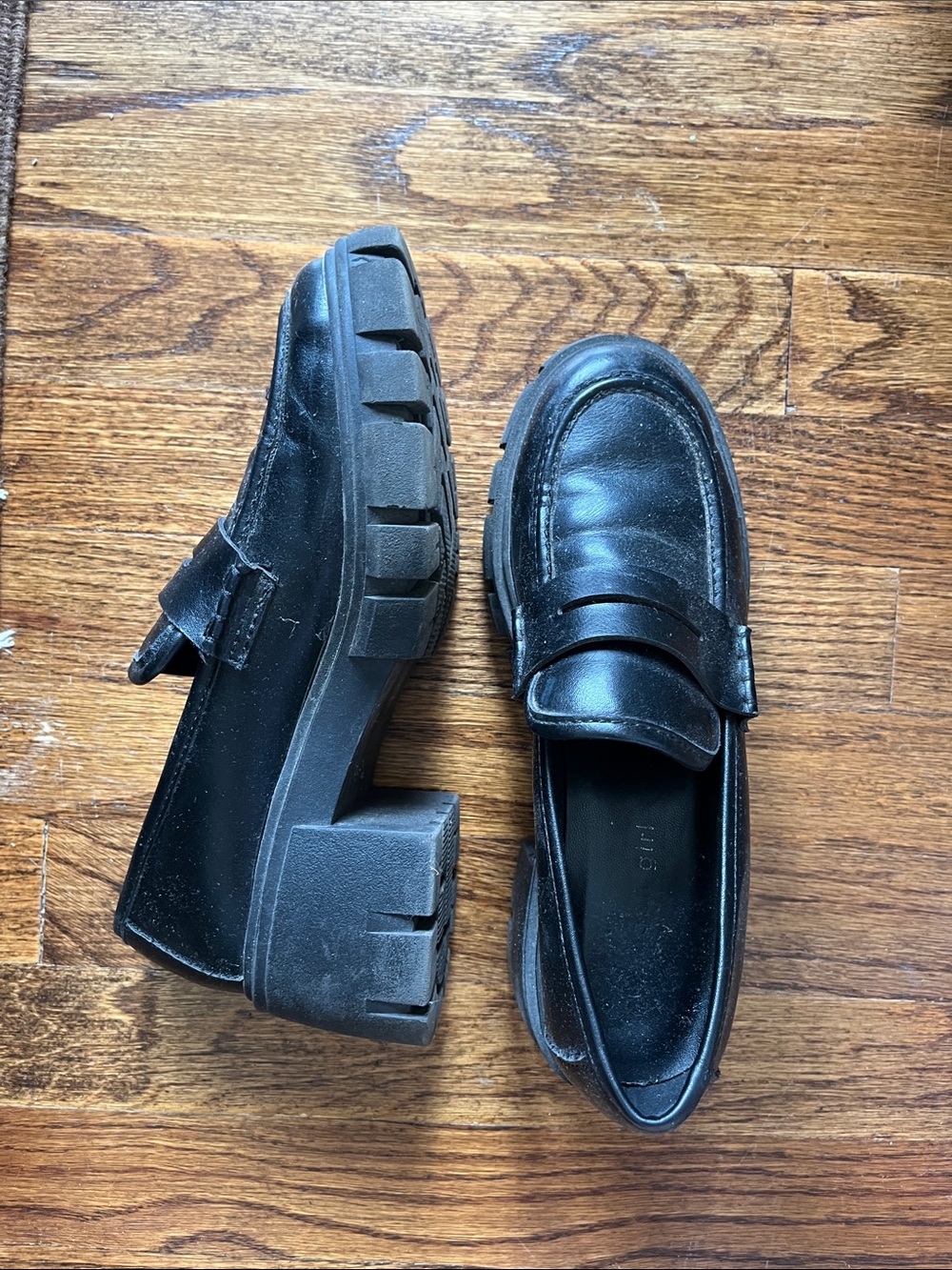 Madden Girl chunky black loafers